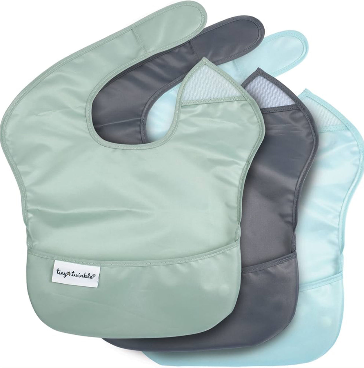 Tiny Twinkle Mess Proof Bibs - pack of 3