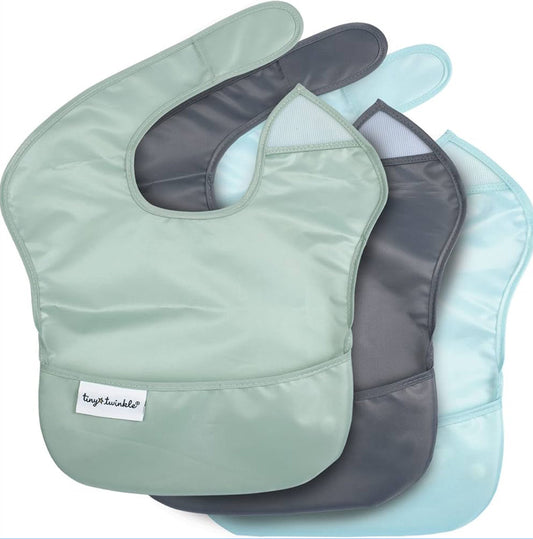 Tiny Twinkle Mess Proof Bibs - pack of 3