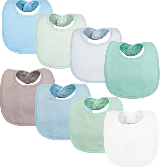 Tiny Twinkle 8 Pack Baby Bibs– Waterproof