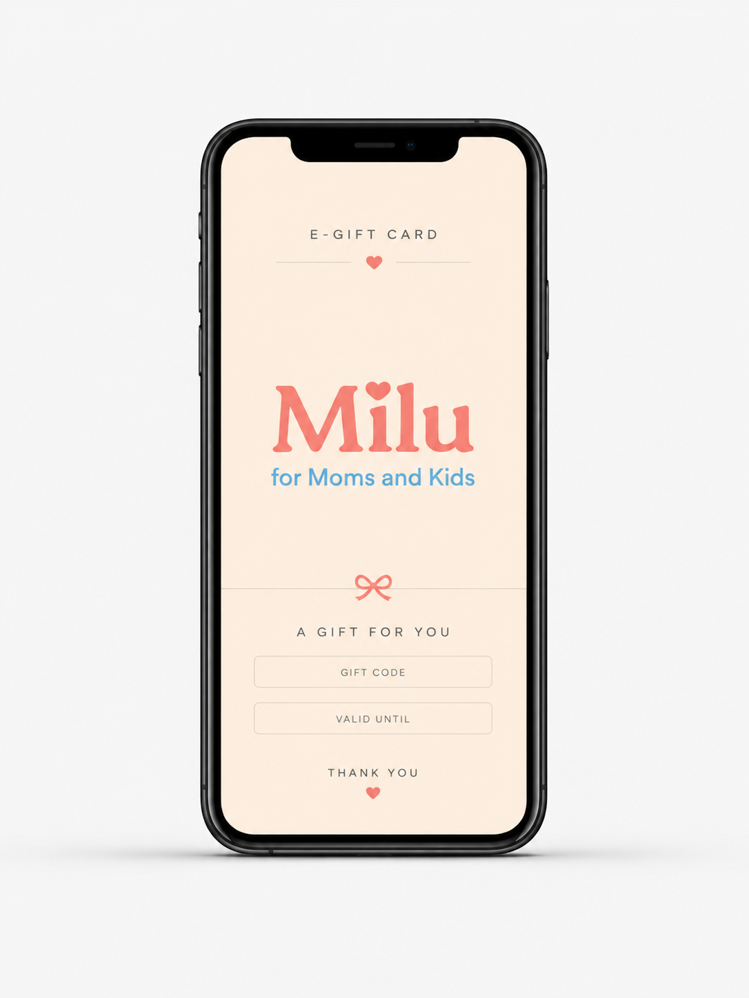 Milu’s e-gift card