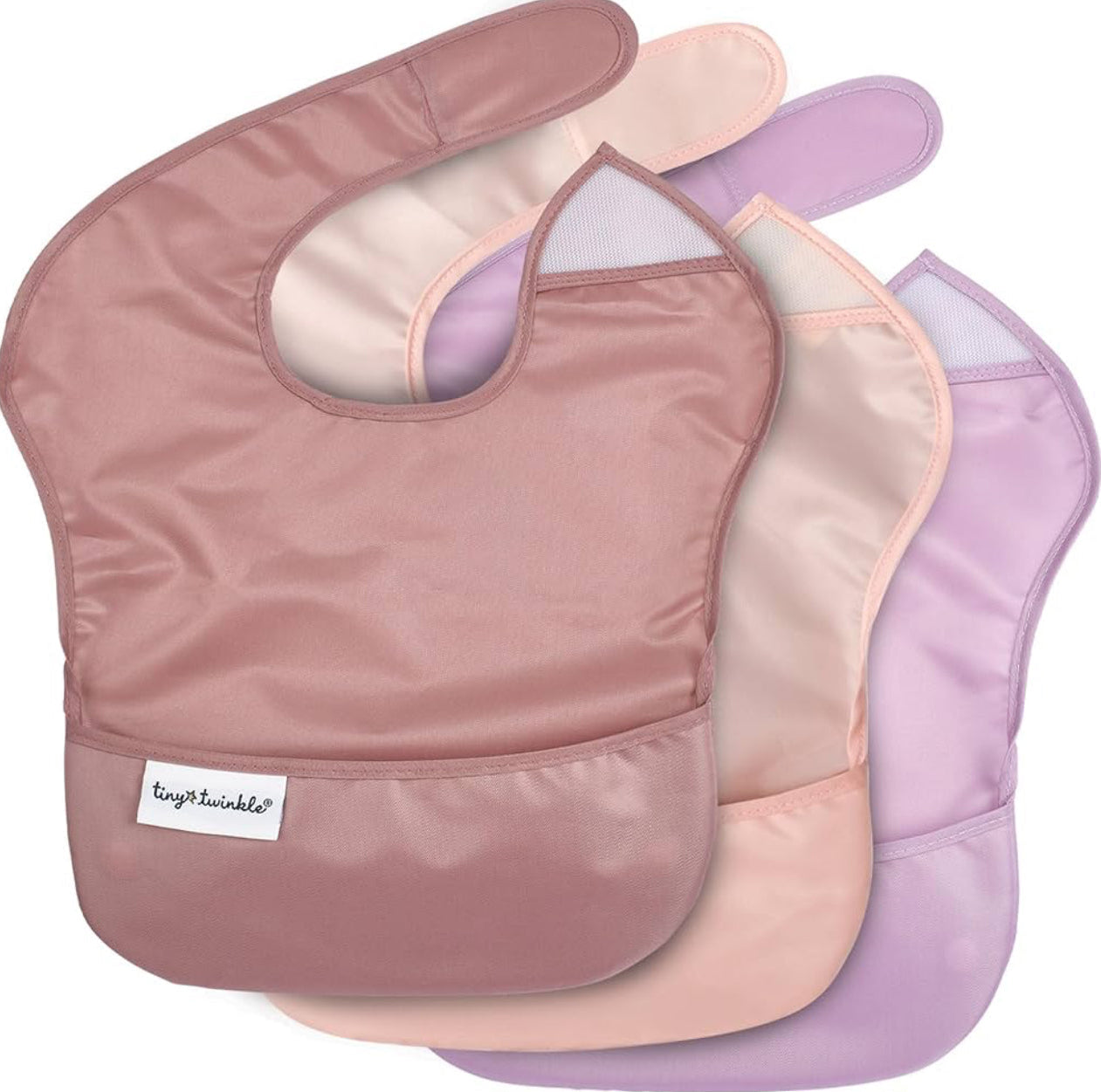 Tiny Twinkle Mess Proof Bibs - pack of 3