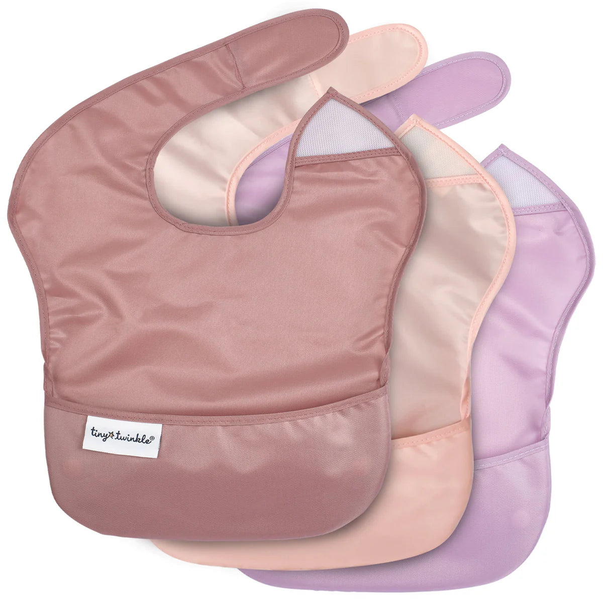 Tiny Twinkle Mess Proof Bibs - pack of 3