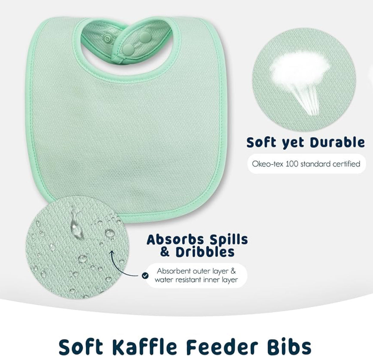 Tiny Twinkle 8 Pack Baby Bibs– Waterproof